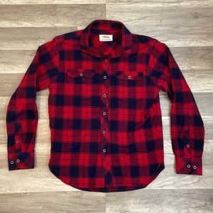 Tobacco Motorwear Rugged Motorcycle Red Blue Buffalo Plaid Brushed Flannel Shirt